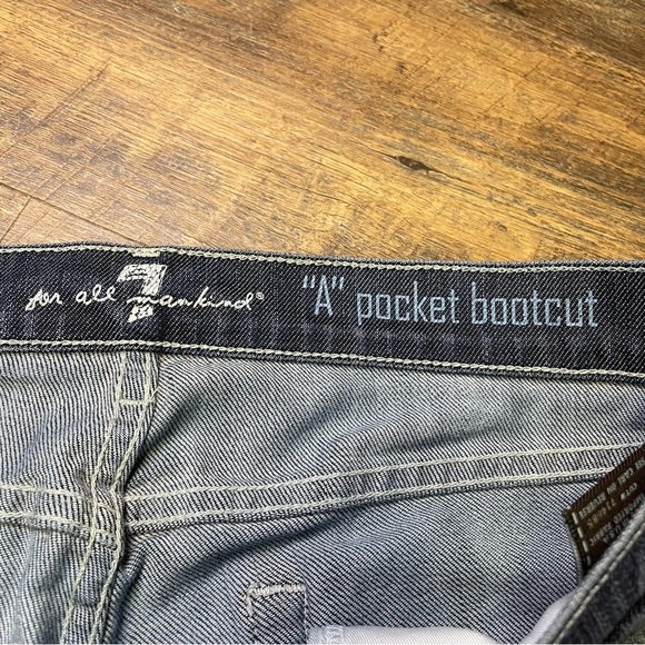 7 for All Mankind 'A' Pocket Bootcut Jeans Women's Size 32 Flare Stretch Denim - Picture 5 of 12